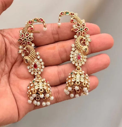 Viva Jewels Royal Peacock Ear-Cuff Jhumka